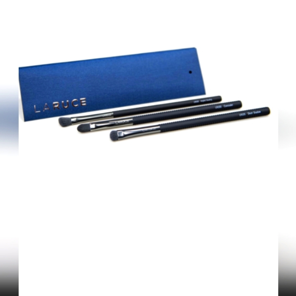 Laruce Cosmetic Brush Set 3pc NEW